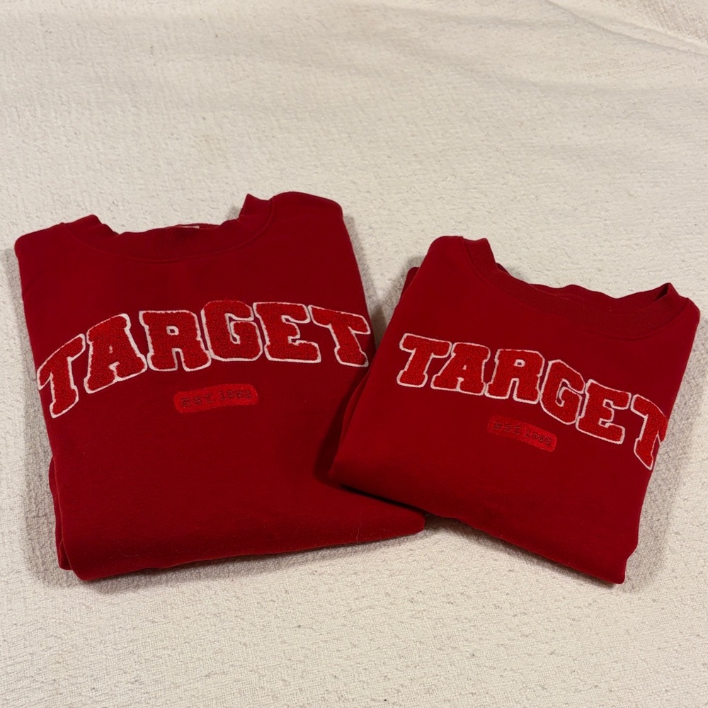 Target Sweatshirt-Adult S & Child M